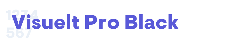 Visuelt Pro Black-related font