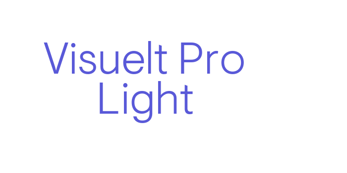 Visuelt Pro Light Font Download