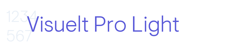 Visuelt Pro Light-related font