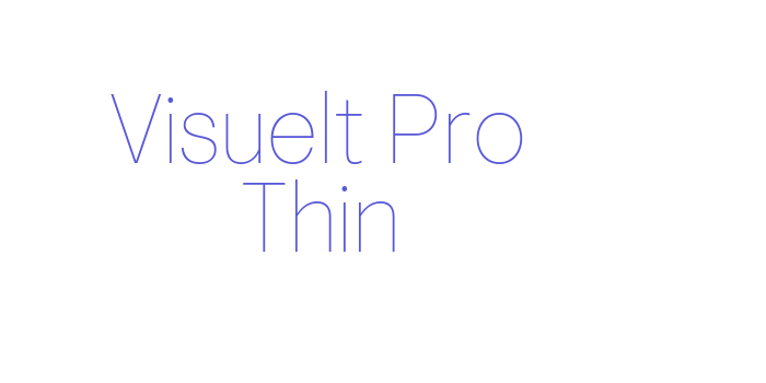 Visuelt Pro Thin Font Download