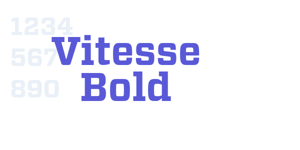 Vitesse Bold font