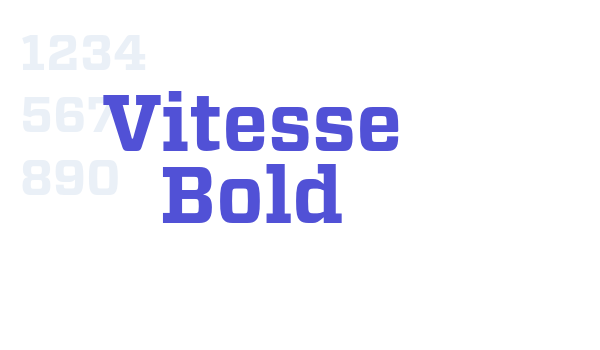 Vitesse Bold font download