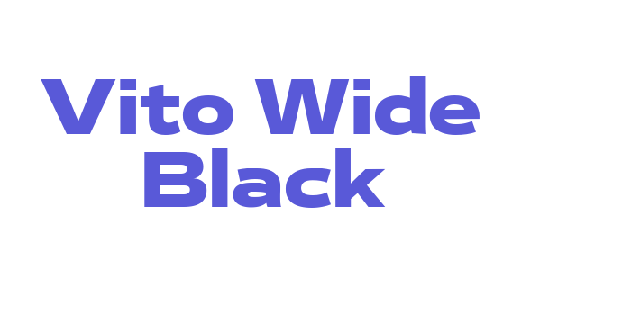 Vito Wide Black Font Download