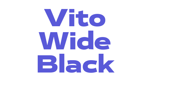 Vito Wide Black Font