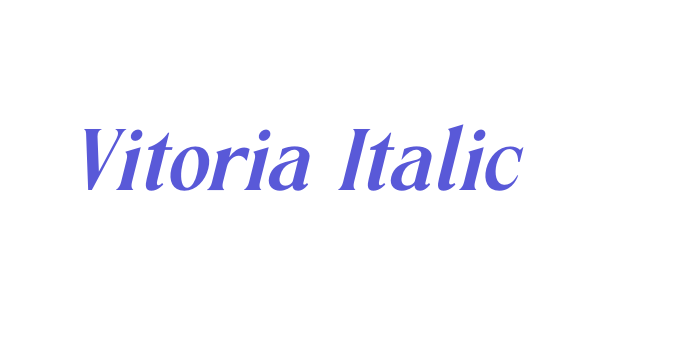 Vitoria Italic Font Download