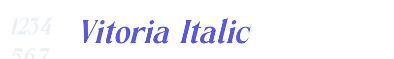 Vitoria Italic font