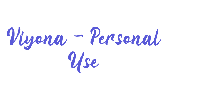 Viyona – Personal Use Font Download