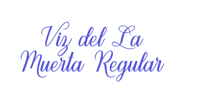 Viz del La Muerta Regular Font Download