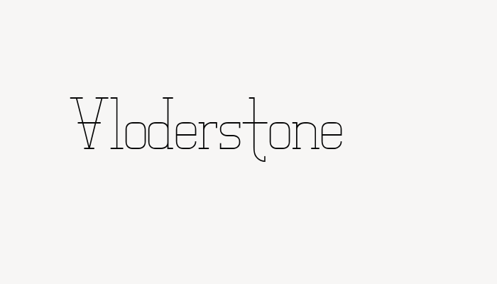 Vloderstone font download