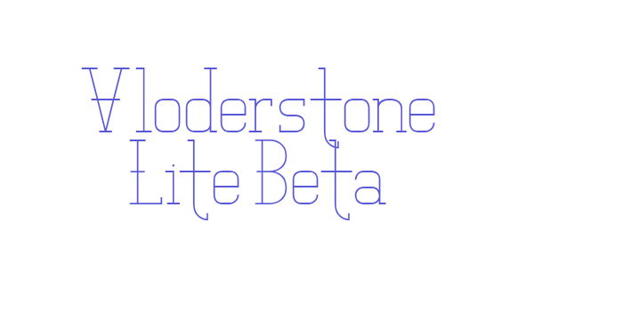 Vloderstone Lite Beta Font Download