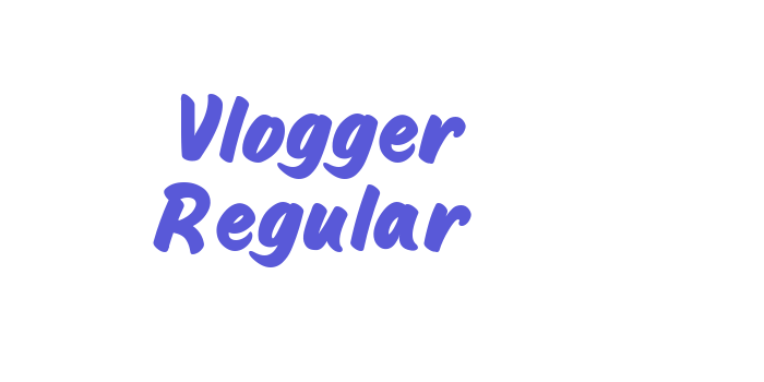 Vlogger Regular Font Download