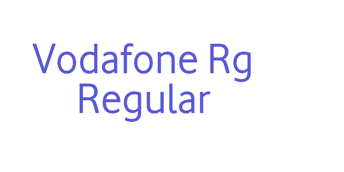 Vodafone Rg Regular Font Download