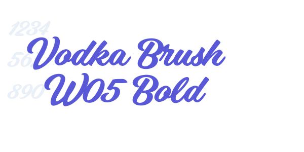 Vodka Brush W05 Bold font free