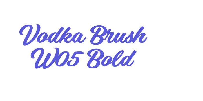 Vodka Brush W05 Bold Font Download