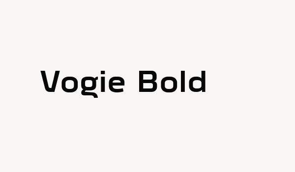 Vogie Bold Font