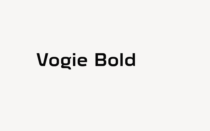 Vogie Bold Font