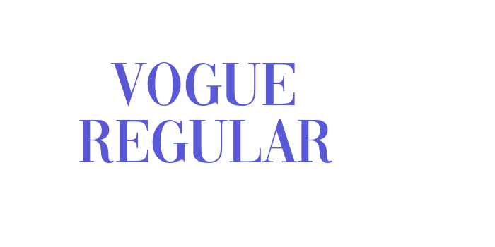 Vogue Regular Font Download