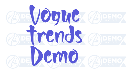 Vogue Trends Demo Font Download