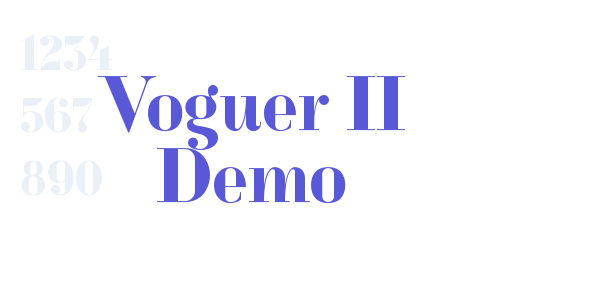 Voguer II Demo font free