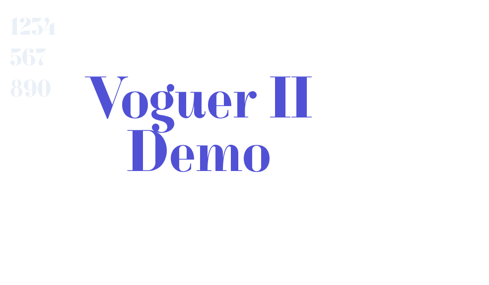 Voguer II Demo-font-download