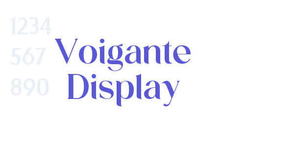 Voigante Display font free