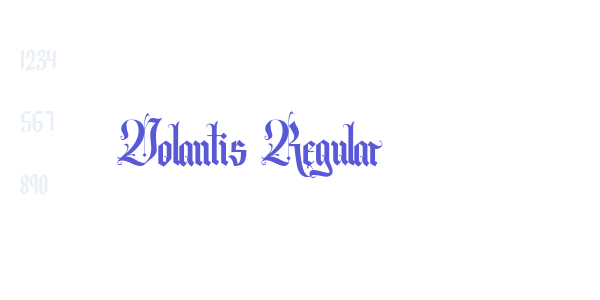 Volantis Regular font free