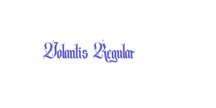 Volantis Regular Font Download