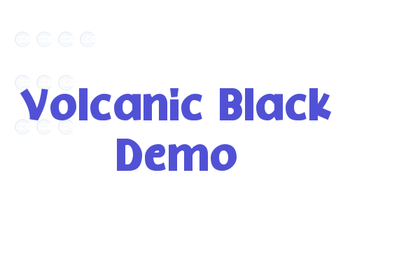 Volcanic Black Demo