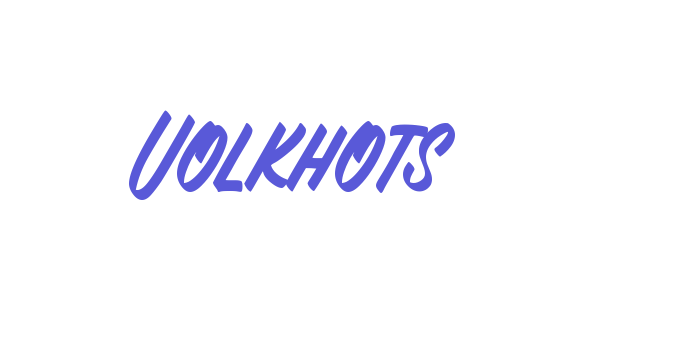 Volkhots Font