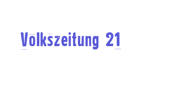 Volkszeitung 21 Font Download