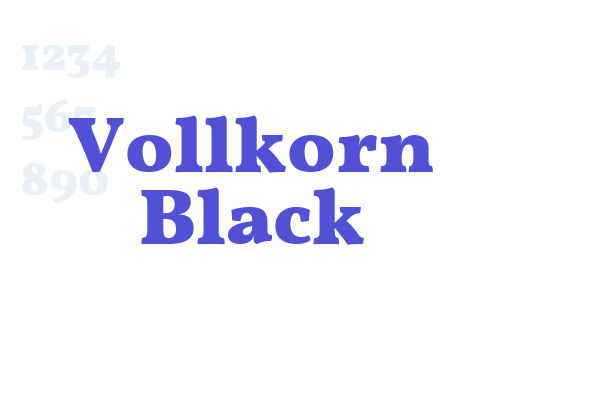 Vollkorn Black Font Download