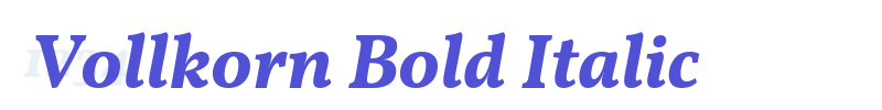 Vollkorn Bold Italic-font