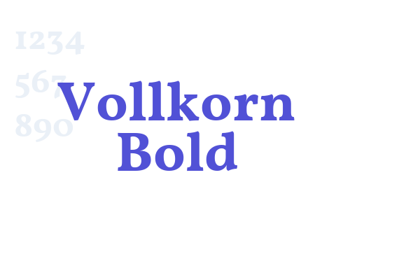 Vollkorn Bold Font Download