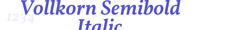 Vollkorn Semibold Italic-font