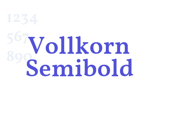 Vollkorn Semibold Font Download