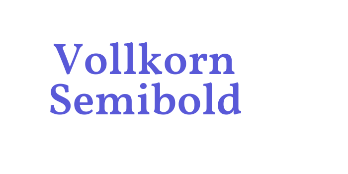 Vollkorn Semibold Font Download