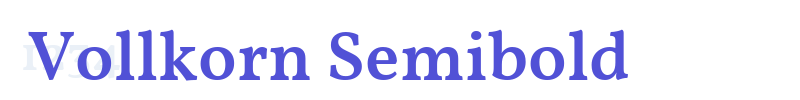 Vollkorn Semibold-font