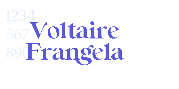 Voltaire Frangela font