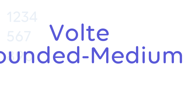 Volte Rounded-Medium font free