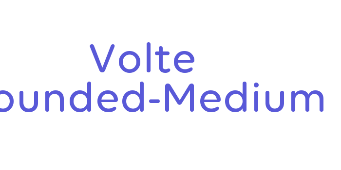 Volte Rounded-Medium Font Download