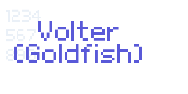 Volter (Goldfish) font free