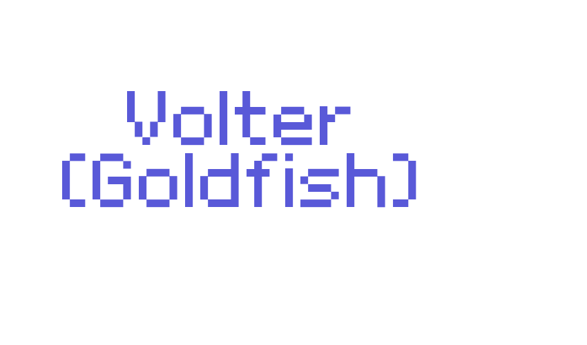 Volter (Goldfish) Font Download