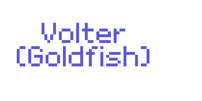 Volter (Goldfish) Font Download