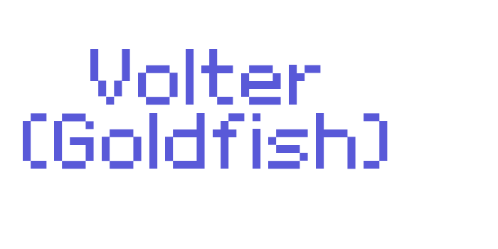 Volter (Goldfish) Font