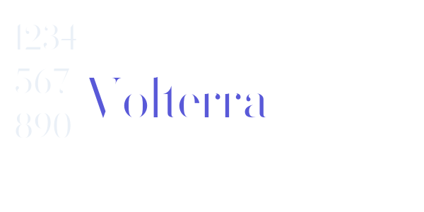 Volterra font free