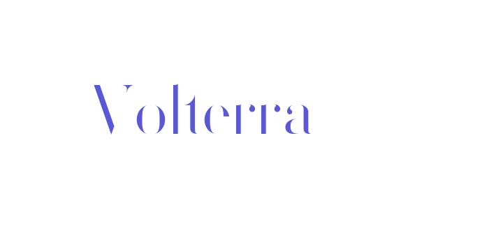 Volterra Font