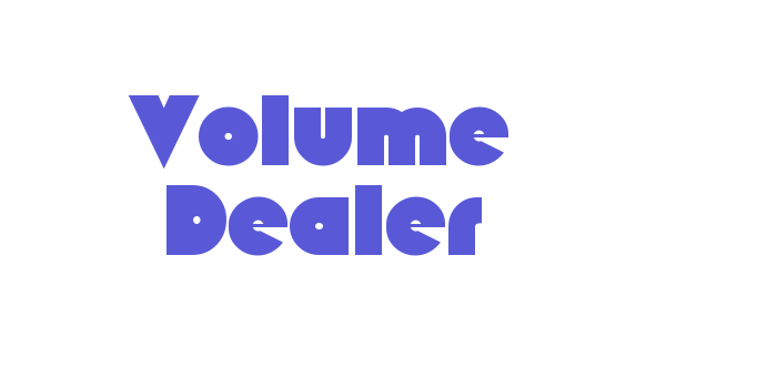 Volume Dealer Font Download