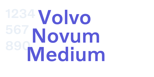 Volvo Novum Medium font