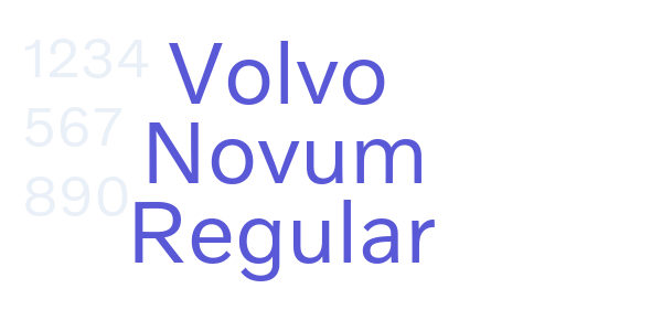 Volvo Novum Regular font free