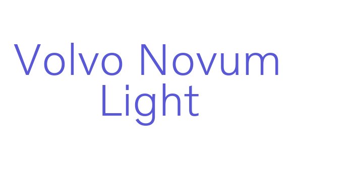 Volvo Novum Light Font Download